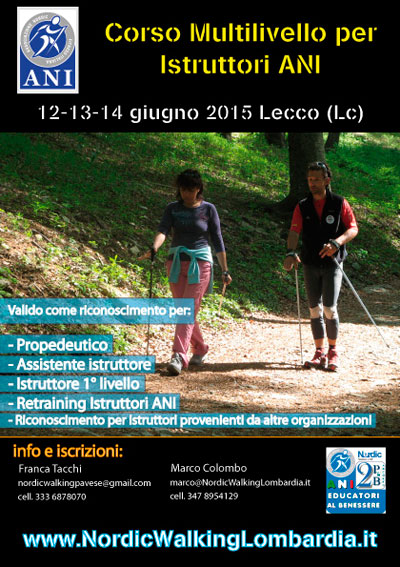 CORSO MULTILIVELLO PER ISTRUTTORE DI NORDIC WALKING ANI